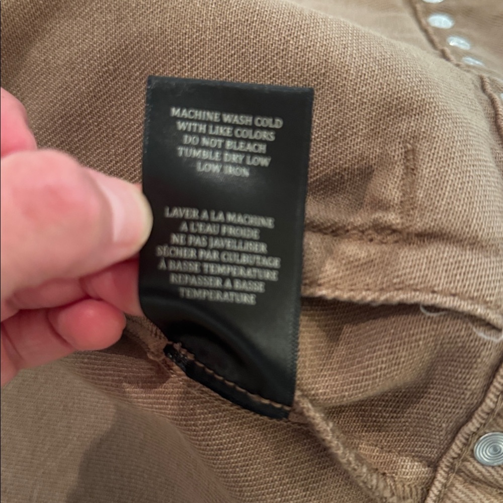 Blank NYC Brown Denim Jacket with Silver Accents - Picture 5 of 7